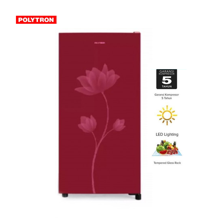 Polytron Kulkas One Door 150 Liter PRB 159 - Merah